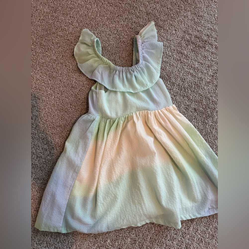 Old Navy Pastel Ombre Ruffle Sundress in Mint, Lavender, Peach